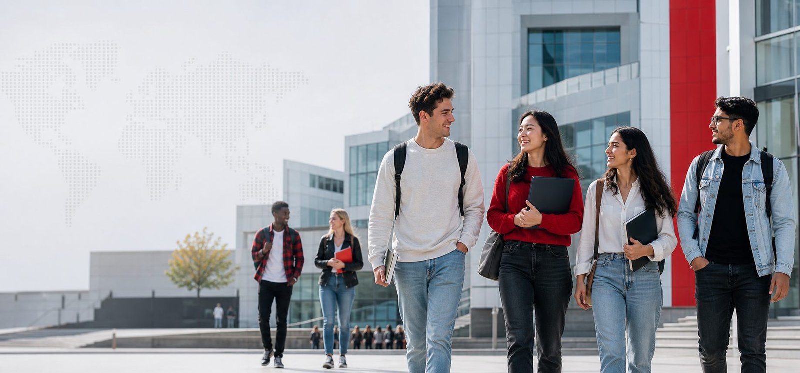 Students preparing for international education